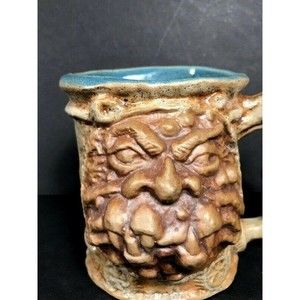 Vintage Rumph Mug beer stein monster ogre beast naughty handle Studio Art potter